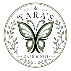 Schmetterlings-Logo von Yara's Café & Deli